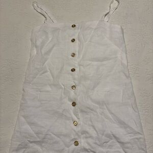 White Button-Down Dress